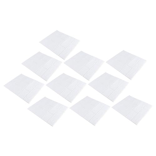 DECOMELODY 10 Stück Wandpaneele Selbstklebend Teilig Xpe Geräuschdämmend Tapete Wanddekor Wohnzimmer Küche Badezimmer von DECOMELODY