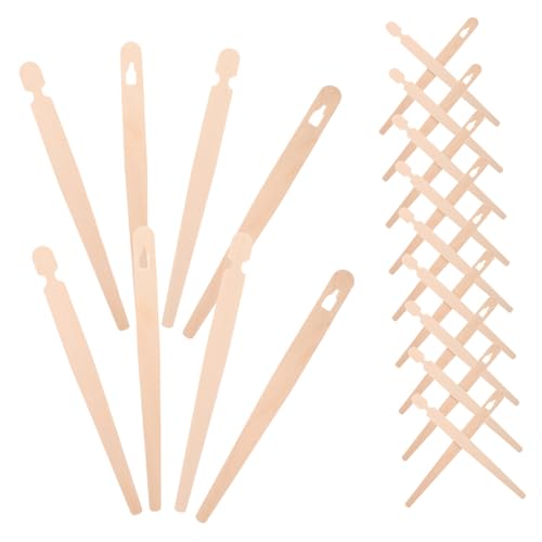DECOMELODY 100 Paare Holz Essstäbchen Trainingsclip Einfache Handhabung Robustes Holz Besteckset für Anfänger und Brotservieren Wiederverwendbar Einzeln Verpackt Vielseitig für Gebäck und von DECOMELODY