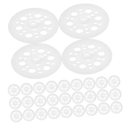 DECOMELODY 100 Stck Kunststoff Unterlegscheiben Rund für Dämmplatten Isolierplatten Befestigung Stabile Praktische Kunststoffscheiben für Innen Außenbereich von DECOMELODY