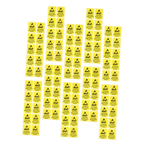 DECOMELODY 100 Stück Anti statisch Warnaufkleber Hohe Klebkraft Elektrische Sicherheitskennzeichen Für Fabrikbereiche Keine Berührung Sicherheitswarnung Aufkleber DECOMELODY 100 Stück Anti statisch Warnaufkleber Hohe Klebkraft Elektrische Sicherheitskennzeichen Für Fabrikbereiche Keine Berührung Sicherheitswarnung Aufkleber von DECOMELODY