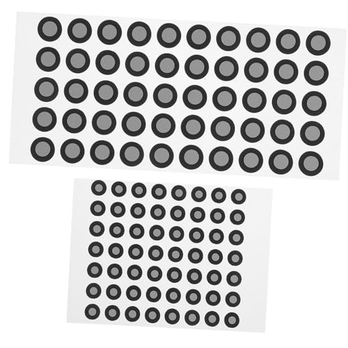 DECOMELODY 106 Stück Teiliges Scanner Markierungsaufkleber Hochreflektierende Referenzpunkte Reißfest Kompatibel mit Optischen Trackern für Präzises Positionieren Reverse Engineering von DECOMELODY