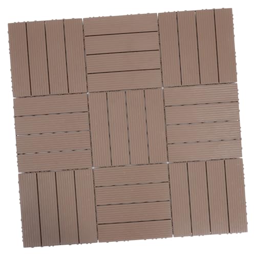 DECOMELODY 11 Stück Teiliges Wasserdichter Kunststoff deckfliesen mit Klicksystem Holzoptik Rutschfester Balkon Terrassenbodenbelag Strapazierfähige Outdoor premium fliesen DECOMELODY 11 Stück Teiliges Wasserdichter Kunststoff deckfliesen mit Klicksystem Holzoptik Rutschfester Balkon Terrassenbodenbelag Strapazierfähige Outdoor premium fliesen von DECOMELODY