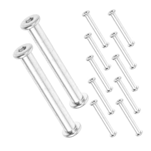 DECOMELODY 12 Stück Teiliges Patio Sonnenschirm Befestigungsschrauben aus Metall Handknopf Schrauben Ersatzteile für Stabile Verbindung und Einfache Bedienung Wetterfest Kompatibel für Garten von DECOMELODY