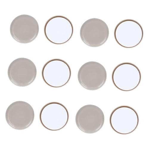 DECOMELODY 12 Stück Teiliges Selbstklebende Runde Möbelgleitfüße Geräuschlose Filzgleiter für Stuhl Tischbeine Schont Hartböden Geeignet für Holz Vinylmöbel von DECOMELODY