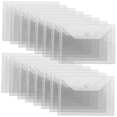 DECOMELODY 15 Stück Teiliges Stanzformen Aufbewahrungstaschen aus Langlebigem Material Praktische Stempel und Schablonen Organizer Transparent für Bastelarbeiten und Kartenvorlagen von DECOMELODY