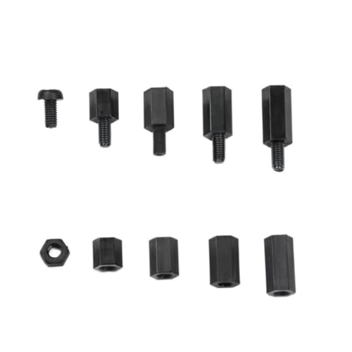 DECOMELODY 180 Stück Teiliges Nylon Spacer Metrisch Langlebig Korrosionsbeständig mit Praktischer Kunststoff Aufbewahrungsbox für Motherboard PC Elektronik DIY Anwendungen von DECOMELODY