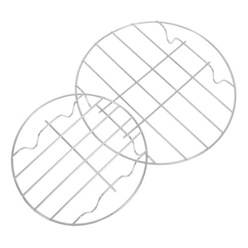 DECOMELODY 2 STÜCK Edelstahl Dampfgarer Rack Teiliges und Multifunktional Hitzebeständig Rutschfest für Dämpfen von Gemüse Dim Sum und Traditionellen Speisen Platzsparend Langlebig von DECOMELODY