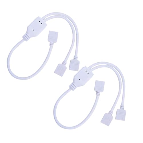 DECOMELODY 2 STÜCK LED Strip Light Splitter Pin Kabel Ports Rgb LED Verbinder ohne Löten für Smd Lichtbänder Weiß DECOMELODY 2 STÜCK LED Strip Light Splitter Pin Kabel Ports Rgb LED Verbinder ohne Löten für Smd Lichtbänder Weiß von DECOMELODY