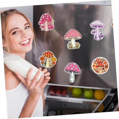 DECOMELODY 2 Sätze Kühlschrankmagnete Pilzform Kreative Magnettafeln Kühlschrank Magnete Stark Dekorativ Für Haushalt Küche Memo Whiteboard Nutzung von DECOMELODY