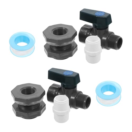 DECOMELODY 2 Sätze Teiliges Regentonnen Wasserhahn mit PVC Adapter Einfacher Werkzeugloser Anschluss Vielseitiger Wasserhahn und Umschaltventil für Gartenbewässerung Wassertanks und Pools DECOMELODY 2 Sätze Teiliges Regentonnen Wasserhahn mit PVC Adapter Einfacher Werkzeugloser Anschluss Vielseitiger Wasserhahn und Umschaltventil für Gartenbewässerung Wassertanks und Pools von DECOMELODY