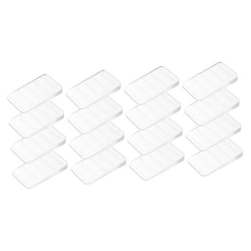 DECOMELODY 2 Sätze Toilettenscheiben Zum Nivellieren Keile Block Tische Möbel Esstisch Klare Toilettenscheiben Tür Unterlegscheiben Tischstabilisatoren PVC Transparent 8 Stück * 2 von DECOMELODY