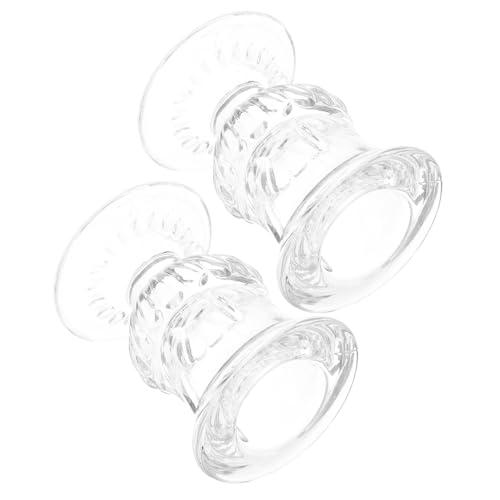 DECOMELODY 2 Stck Glas Augenspülbecher Tragbarer Klarer Augenspülbecher für Augenbad Leicht Kompakt Robust Praktischer Augentassenbecher für Reise und Zuhause zur Augenspülung und von DECOMELODY