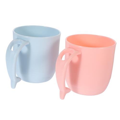 DECOMELODY 2 Stück Badezimmer Becher aus Robustem PP Kunststoff Großer Mundwasserbecher mit Niedlichem Delfin Design Wiederverwendbar und Sicher für Zähneputzen und Mundpflege im Bad DECOMELODY 2 Stück Badezimmer Becher aus Robustem PP Kunststoff Großer Mundwasserbecher mit Niedlichem Delfin Design Wiederverwendbar und Sicher für Zähneputzen und Mundpflege im Bad von DECOMELODY