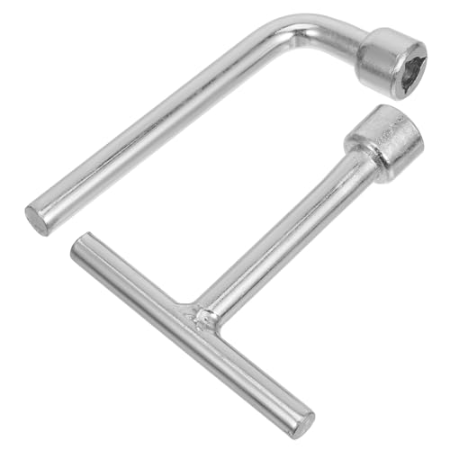 DECOMELODY 2 Stück Edelstahl Dreiecksschlüssel Robustes Dreieck werkzeug für Schaltschränke Wasserzähler Aufzugtüren Maschinengehäuse und Straßenlaternen Korrosionsbeständig und Präzise von DECOMELODY