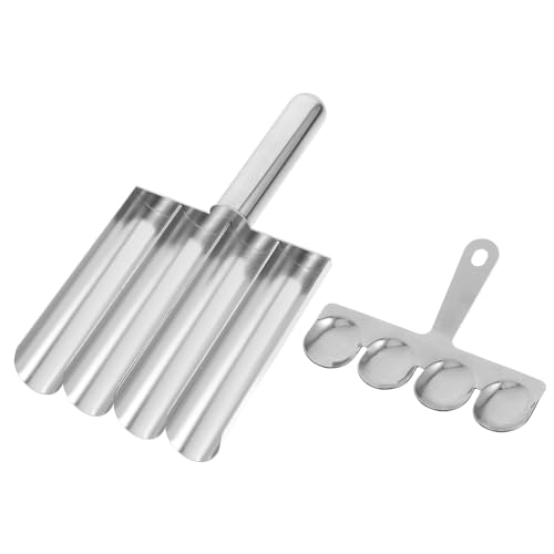 DECOMELODY 2 Stück Edelstahl Fleischbällchen Former Multifunktional für Fleisch Fisch und Garnelen Küchenhelfer Einfach zu Bedienen und Leicht zu Reinigen für Zuhause von DECOMELODY