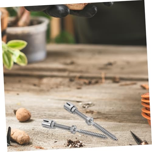 DECOMELODY 2 Stück Edelstahl Pflanzenclips Kreuzklemme für Kletterpflanzen Rankhilfe für Garten und Zimmerpflanzen Rostfrei Werkzeugfrei Montierbar Vielseitige Klammern für Pflanzstäbe und von DECOMELODY