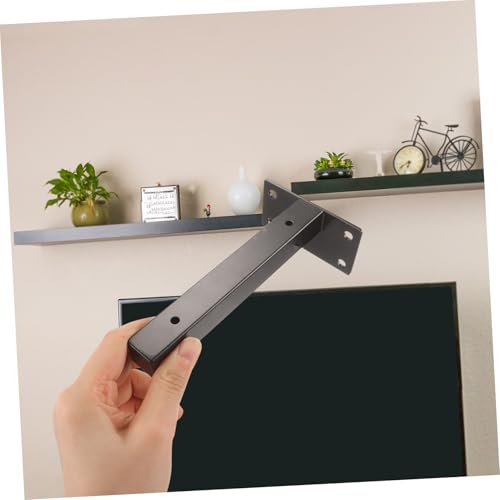 DECOMELODY 2 Stück Edelstahl Regalhalter Schwerlast Metall Winkel Träger Wandmontage Stabil Starker Halt für Wandregale Unsichtbare Halterung Robust Glatte Oberfläche von DECOMELODY