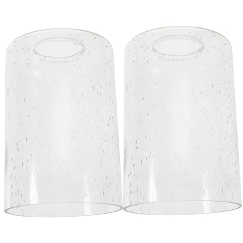 DECOMELODY 2 Stück Glaslampenschirm Ersatz Lampenschirme aus Premium Glas Langlebig Moderner Lampenabdeckung für Kronleuchter Deckenleuchte Weiches Licht und Augenschutz von DECOMELODY
