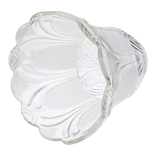 DECOMELODY 2 Stück Glaslampenschirme Transparent für Decken und Tischleuchten Lichtabdeckung zur Schaffung Warmen Vielseitig Einsetzbar als Dekorative und Staubschutz von DECOMELODY