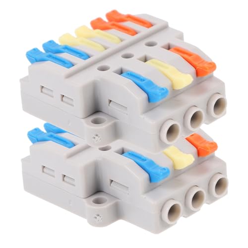 DECOMELODY 2 Stück Hebelklemme Kompakt Verbindungsklemme Schnellverbinder für Kabelsplitter Korrosionsbeständig Werkzeugfreie Installation Geeignet für Elektro Hausverkabelung DECOMELODY 2 Stück Hebelklemme Kompakt Verbindungsklemme Schnellverbinder für Kabelsplitter Korrosionsbeständig Werkzeugfreie Installation Geeignet für Elektro Hausverkabelung von DECOMELODY