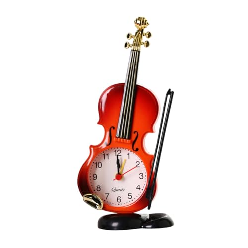 DECOMELODY 2 Stück Kreative Simulation Violine Wecker ohne Batterie Dekorative Analoge Tischuhren in Weiß und Rot Geräuschloses Weckgerät für Schlafzimmer und Schreibtisch Lautloser Zeiger DECOMELODY 2 Stück Kreative Simulation Violine Wecker ohne Batterie Dekorative Analoge Tischuhren in Weiß und Rot Geräuschloses Weckgerät für Schlafzimmer und Schreibtisch Lautloser Zeiger von DECOMELODY