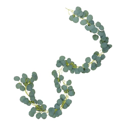 DECOMELODY 2 Stück Künstliche Eukalyptus Girlande Lang Realistische Grüne Deko Reben für Hochzeit Tischläufer Wanddeko Langlebige Fake Greenery Vines Vielseitig als Mantel und Raumdekoration DECOMELODY 2 Stück Künstliche Eukalyptus Girlande Lang Realistische Grüne Deko Reben für Hochzeit Tischläufer Wanddeko Langlebige Fake Greenery Vines Vielseitig als Mantel und Raumdekoration von DECOMELODY