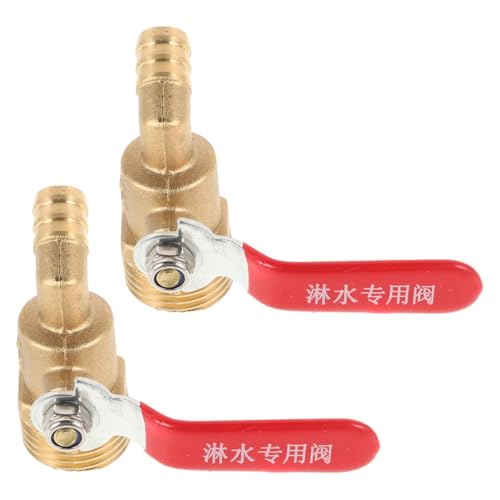DECOMELODY 2 Stück Kugelhahn Ablassventil des Luftkompressors Rohrventil Kompressor-ablassventil Wasserabsperrventil Golden Kupfer von DECOMELODY