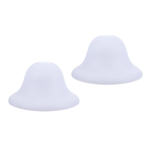 DECOMELODY 2 Stück Kunststoff Lampenschirme Flach Elegant Lampenabdeckung Ersatz Deckenleuchte Kronleuchter Schlafzimmer Moderne Lichtdiffusoren von DECOMELODY