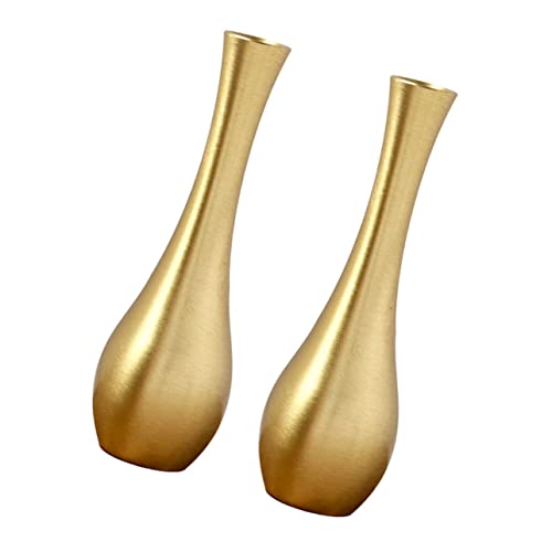 DECOMELODY 2 Stück Kupfer Mini Vase Kleine Metall Blumenvase für Tischdeko Leichtes Desktop Dekor Geeignet für Hochzeit Büro Garten Stilvolles Design Vielseitig Einsetzbar DECOMELODY 2 Stück Kupfer Mini Vase Kleine Metall Blumenvase für Tischdeko Leichtes Desktop Dekor Geeignet für Hochzeit Büro Garten Stilvolles Design Vielseitig Einsetzbar von DECOMELODY