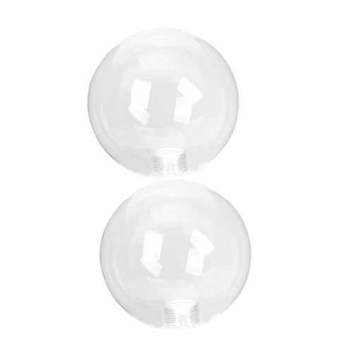 DECOMELODY 2 Stück Lampenschirm Ersatz Transparent Kugelförmig Ømm Für Pendelleuchte Deckenleuchte Hängelampe Wohnzimmer Schlafzimmer Bar von DECOMELODY