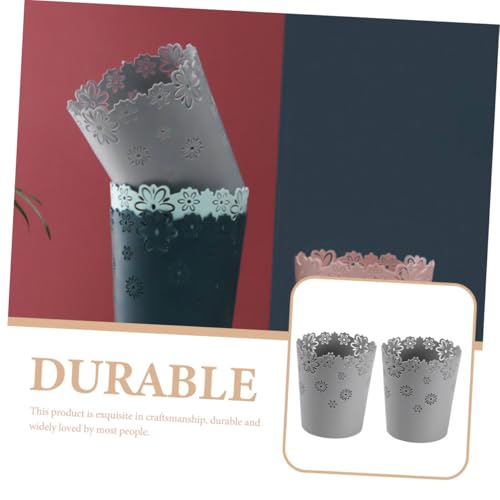 DECOMELODY 2 Stück Mini Müllbehälter für Schreibtisch Robustem Kompakt Stoßfest und Vielseitig als Papierkorb oder Stiftehalter für Büro und Schlafzimmer Geeignet von DECOMELODY
