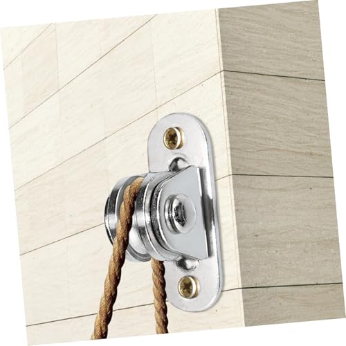 DECOMELODY 2 Stück Nickelbeschichtete geräuschlose Seilrollen mit Doppel Kugellager robuste Umlenkrollen für Drahtseile und Seilzüge vielseitig für Innen und Außenbereiche für von DECOMELODY