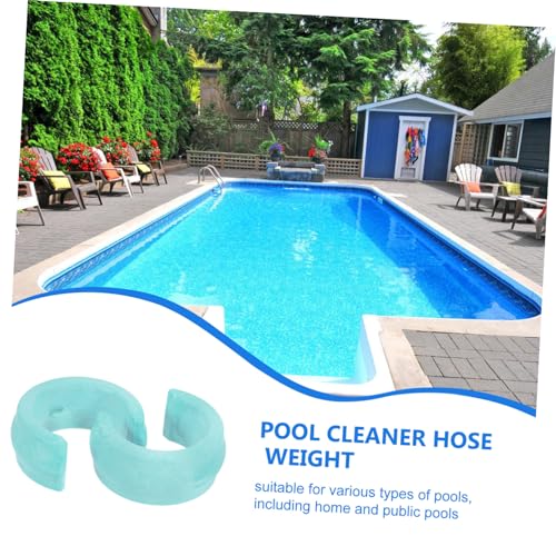 DECOMELODY 2 Stück Pool Schlauchgewicht Robustem PP Material Passend für Private und Pools Langlebiger Beschwerungsblock zur Stabilen Poolreinigung Grünes Zubehör für Poolschläuche von DECOMELODY