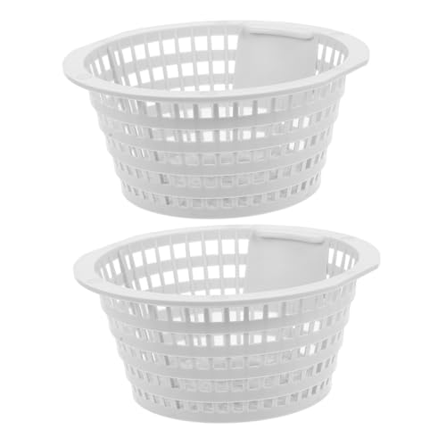 DECOMELODY 2 Stück Pool Skimmer Korb Reusable Müllfilterkorb mit Griff Praktischer Pool Filterkorb für Aufstellpools Effektives Schwimmbadzubehör zur von Blättern Haaren und Schmutz von DECOMELODY