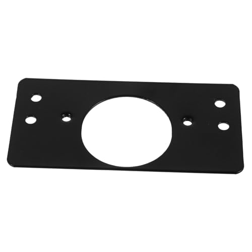 DECOMELODY 2 Stück Reparaturplatte Festsetzung Scharnier Türloch-Abdeckplatte Türlochfüllplatte Ausbessern von Platten Reparatur von Schraubenlöchern Rostfreier Stahl Black von DECOMELODY