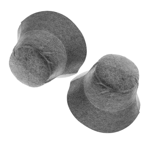 DECOMELODY 2 Stück Saunahut Filz Wasserabsorbierend Schnell Trocknend Unisex Für Sauna Dusche Stilvoller Saunakopfsschutz DECOMELODY 2 Stück Saunahut Filz Wasserabsorbierend Schnell Trocknend Unisex Für Sauna Dusche Stilvoller Saunakopfsschutz von DECOMELODY