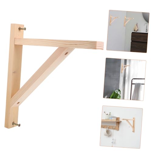 DECOMELODY 2 Stück Schwereckige Dreieck Wandhalterung aus Robustem Stabile Regalträger für Wandmontage Tragfähige Halterungen für Regalbretter in Wohnung Büro Werkstatt von DECOMELODY