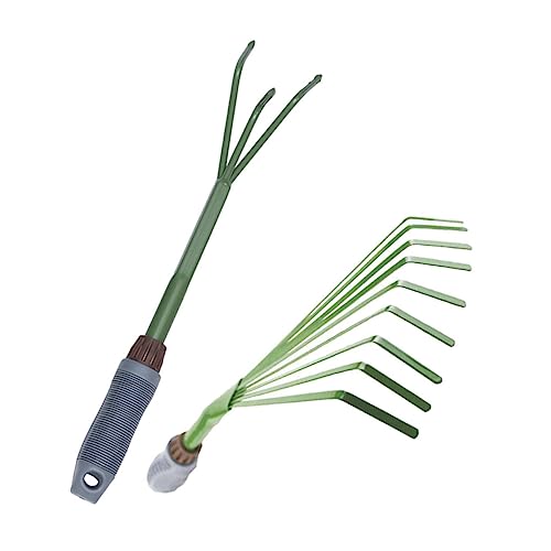 DECOMELODY 2 Stück Teiliges Gartengeräte mit Krallen und Rechen Ergonomische Handgriffe Leichtes Gartenwerkzeug für Bodenlockerung Unkrautentfernung und Pflanzarbeiten im Innen und DECOMELODY 2 Stück Teiliges Gartengeräte mit Krallen und Rechen Ergonomische Handgriffe Leichtes Gartenwerkzeug für Bodenlockerung Unkrautentfernung und Pflanzarbeiten im Innen und von DECOMELODY