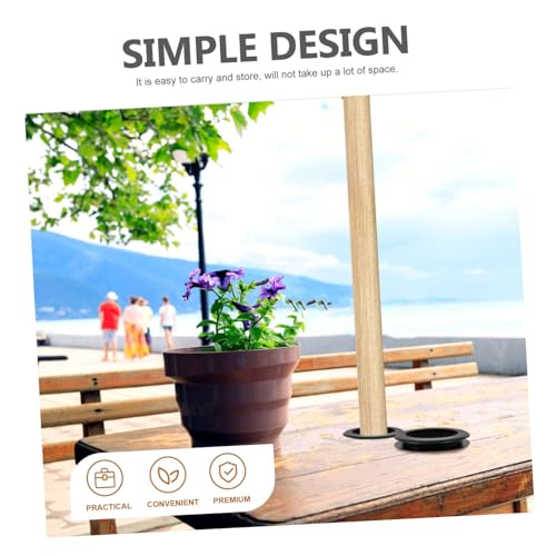 DECOMELODY 2 Stück Teiliges Gummi Schirmlochringe Schwarz Stabiles Fixieren und Schutz vor Kratzern und Wackeln Praktisches Zubehör für Gartentisch Sonnenschirme Handlich und Leicht zu DECOMELODY 2 Stück Teiliges Gummi Schirmlochringe Schwarz Stabiles Fixieren und Schutz vor Kratzern und Wackeln Praktisches Zubehör für Gartentisch Sonnenschirme Handlich und Leicht zu von DECOMELODY