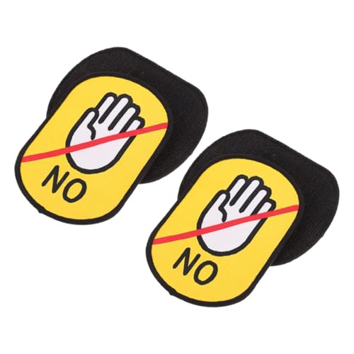 DECOMELODY 2 Stück Teiliges Haustier Sozialer Kennzeichnungsaufkleber Warnschild für Hunde und Katzen Auffällige Berührungsfreie Sticker zur Erhöhten und Sichtbarkeit im Freien von DECOMELODY