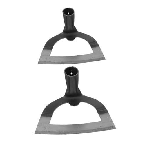 DECOMELODY 2 Stück Teiliges Hohlhacke aus rostfreiem Metall Ergonomisches Gartenwerkzeug für Unkrautjäten Bodenlockern und Ackerbau Robust und Vielseitig für Hobbygärtner und Professionelle von DECOMELODY