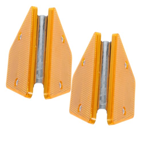 DECOMELODY 2 Stück Teiliges Reflektierender Trapezförmiger Straßenmarkierer Hochsichtbare Straßenreflektoren für Auffahrten und Verkehrswege Wetterfest Einfache Montage zur DECOMELODY 2 Stück Teiliges Reflektierender Trapezförmiger Straßenmarkierer Hochsichtbare Straßenreflektoren für Auffahrten und Verkehrswege Wetterfest Einfache Montage zur von DECOMELODY
