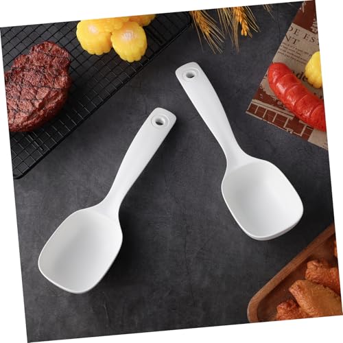 DECOMELODY 2 Stück Teiliges Suppenkellen Robustem PP Hitzebeständig und Bruchsicher Ergonomisch Geformt für Komfortables Servieren von Suppe und Porridge in Küche und Haushalt von DECOMELODY