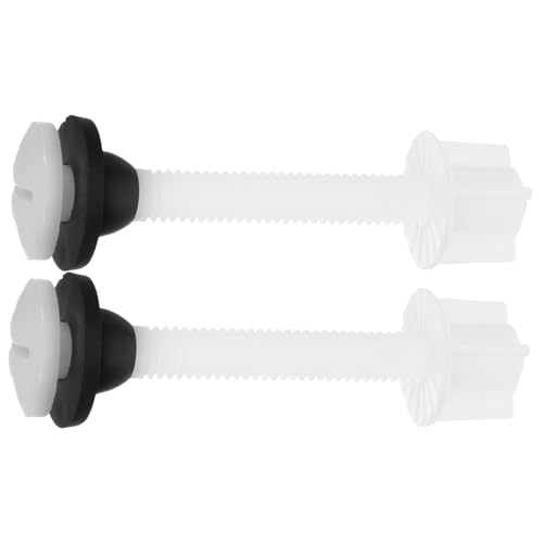 DECOMELODY 2 Stück Toilettensitz Schrauben Abs Gummi Rostfrei Langlebig Schnelle Montage Vielseitig für Wc Ersatzteile von DECOMELODY