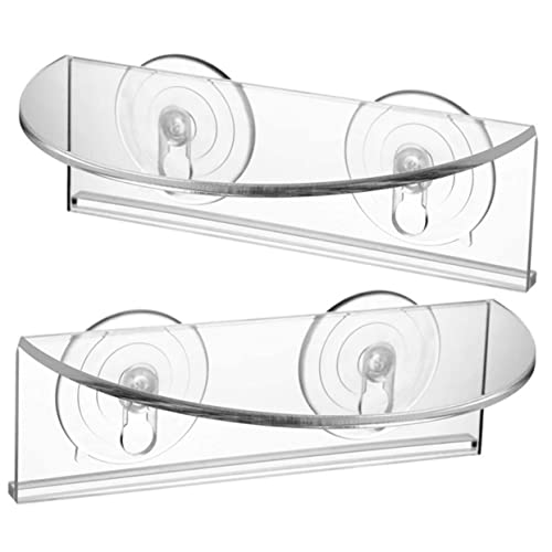 DECOMELODY 2 Stück Transparente Acryl Wandregale mit Saugnapf Kleine Pflanzregale für Bonsai und Gewürzflaschen Platzsparende Abnehmbare Wandhalterung für Bad Küche Wohnzimmer DECOMELODY 2 Stück Transparente Acryl Wandregale mit Saugnapf Kleine Pflanzregale für Bonsai und Gewürzflaschen Platzsparende Abnehmbare Wandhalterung für Bad Küche Wohnzimmer von DECOMELODY