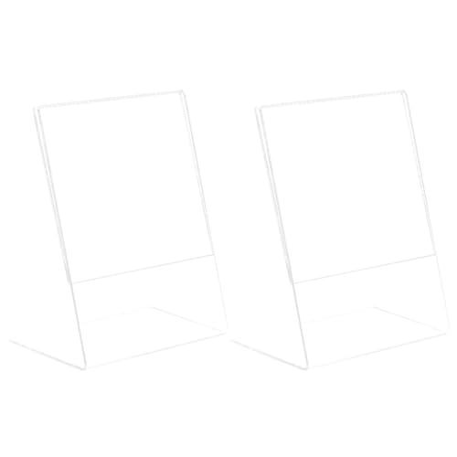DECOMELODY 2 Stück Transparenter Acryl Bilderrahmen Doppelseitiger Kartenhalter mit Abgerundeten Ecken Sicherer Foto Posterständer für Büro Zuhause Shop Einfache Montage Glatte Oberfläche DECOMELODY 2 Stück Transparenter Acryl Bilderrahmen Doppelseitiger Kartenhalter mit Abgerundeten Ecken Sicherer Foto Posterständer für Büro Zuhause Shop Einfache Montage Glatte Oberfläche von DECOMELODY