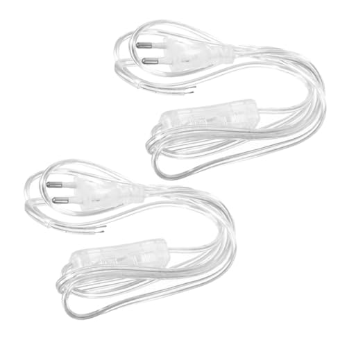 DECOMELODY 2 Stück Transparentes Lampenkabel mit Schalter Euro zuleitung Stromkabel für Tisch Spiegel Lampen Sicherer Ein Ausschalter Vielseitig Einsetzbar Minimalistisches Design DECOMELODY 2 Stück Transparentes Lampenkabel mit Schalter Euro zuleitung Stromkabel für Tisch Spiegel Lampen Sicherer Ein Ausschalter Vielseitig Einsetzbar Minimalistisches Design von DECOMELODY