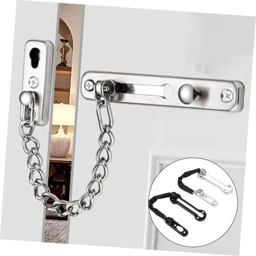 DECOMELODY 2 Stück Türsicherheitskette Teilig Diebstahlsichere Türkette mit Druckverschluss Flexibel für Metalltüren Hotelzimmer Innentüren Fenstersicherung DECOMELODY 2 Stück Türsicherheitskette Teilig Diebstahlsichere Türkette mit Druckverschluss Flexibel für Metalltüren Hotelzimmer Innentüren Fenstersicherung von DECOMELODY