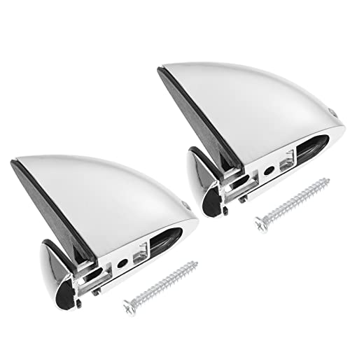 DECOMELODY 2 Stück Verstellbare Glashalterung Große Zinklegierte Clips für Spiegel und Geeignet für Glas Robuste und Rostfreie Konstruktion Einfach zu Montieren für Bad und Wohnzimmer von DECOMELODY