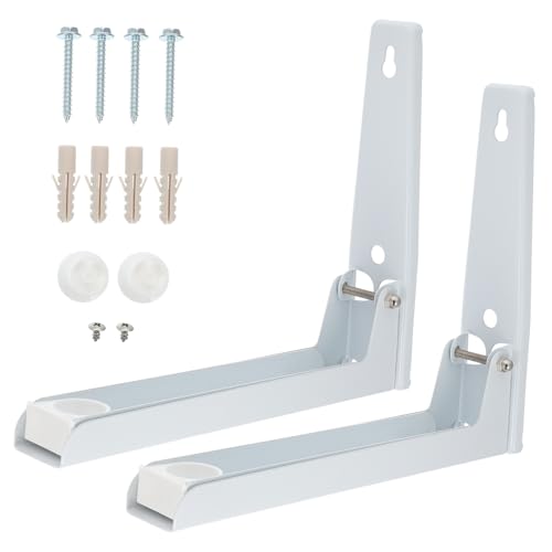 DECOMELODY 2 Stück Verstellbares aus Stahl Gefertigtes Mikrowellen Wandregal mit Klappfunktion Teleskopischer Halter Stabiler Ofen und Mikrowellenhalter für Küchenwandmontage DECOMELODY 2 Stück Verstellbares aus Stahl Gefertigtes Mikrowellen Wandregal mit Klappfunktion Teleskopischer Halter Stabiler Ofen und Mikrowellenhalter für Küchenwandmontage von DECOMELODY